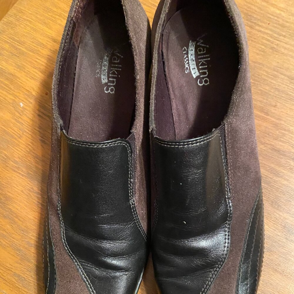 Walking Brand Suede Leather sz 8 Wedges  Comfort